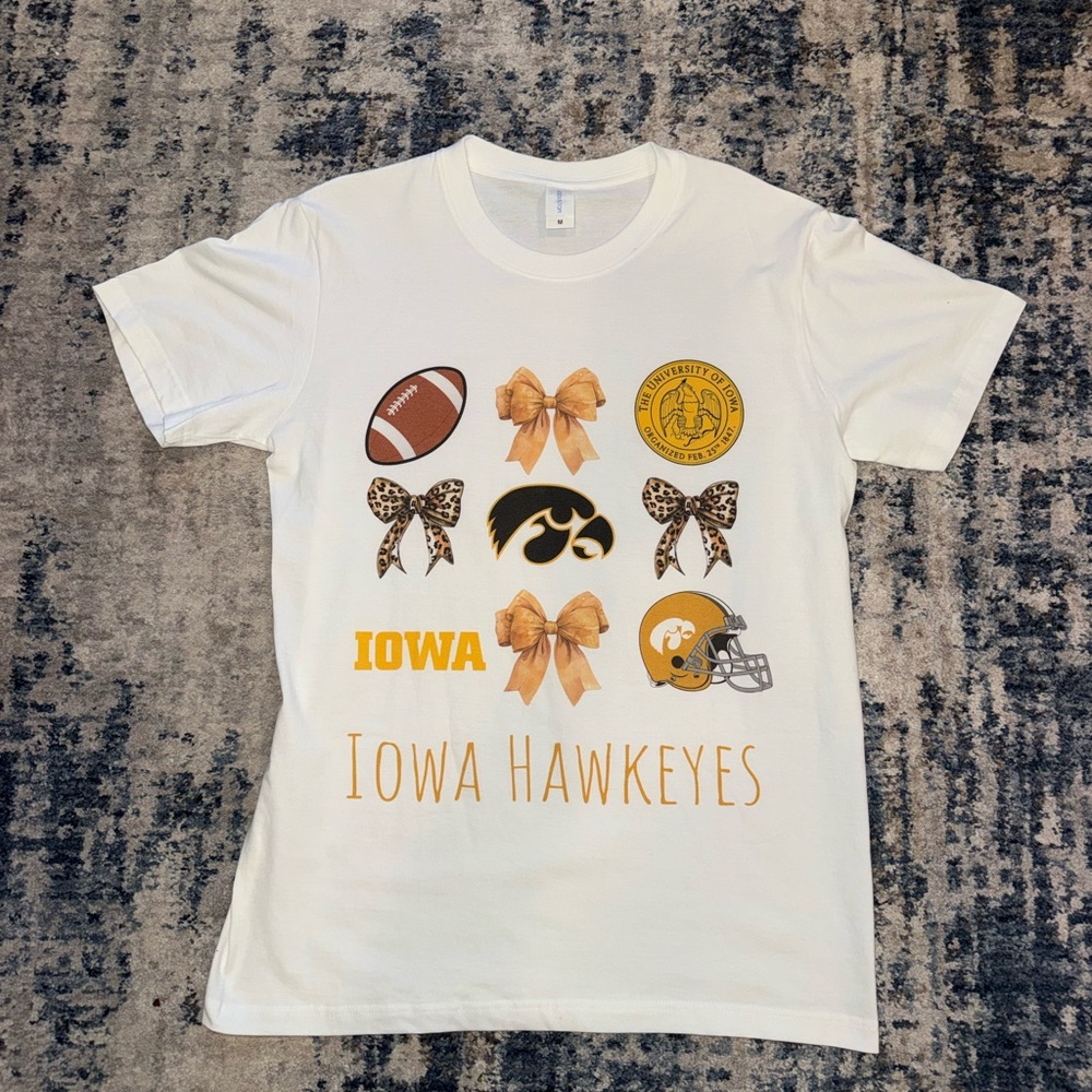 Iowa Hawkeyes Women's White T-Shirt